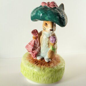 Schmid 1977 Beatrix Potter Benjamin Bunny  Music Box